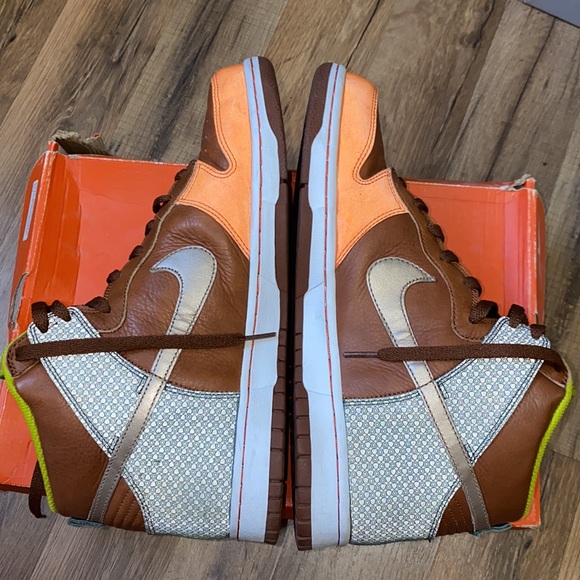2007 Nike dunk high premium orange blaze - Picture 13 of 16